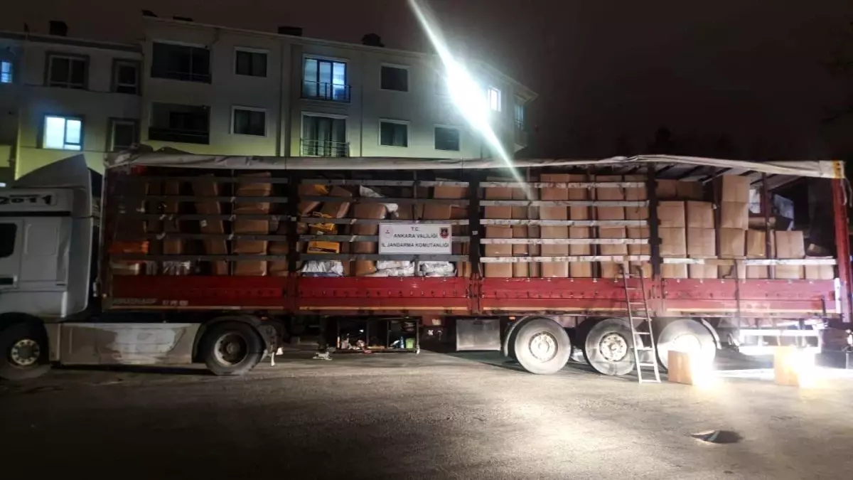 Ankara’da 6 Milyonluk Kaçak Ürün Ele Geçirildi