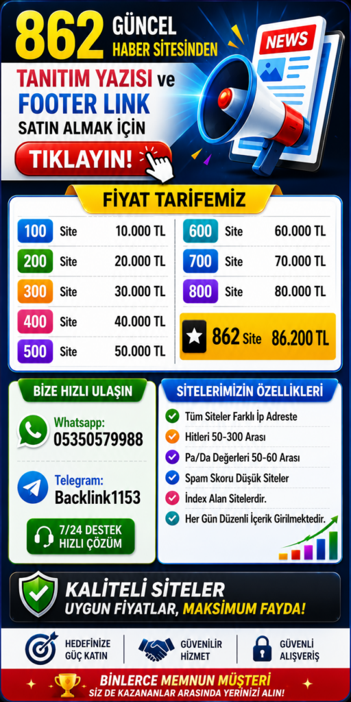 862 Güncel Haber Sitesi Tanıtım Yazısı