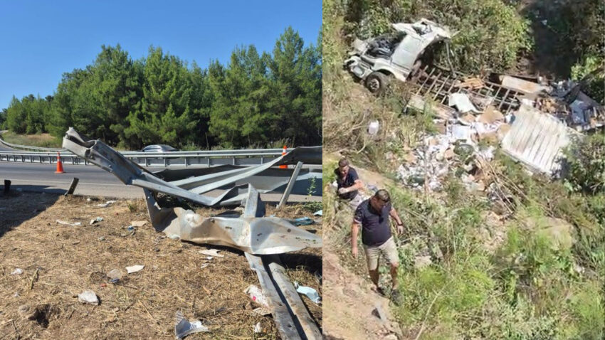 Antalyada feci kaza kamyon sarampole yuvarlandi surucu hayatini kaybetti arPxTtXj